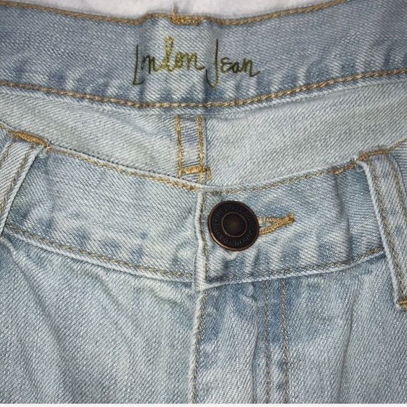 LONDONJEAN Light Wash High Waist Boyfriend Jeans 8 Distressed Casual - Picture 7 of 8